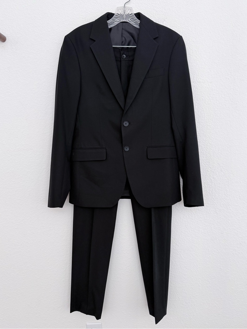 H&M Black Men's Two-Button Suit Blazer